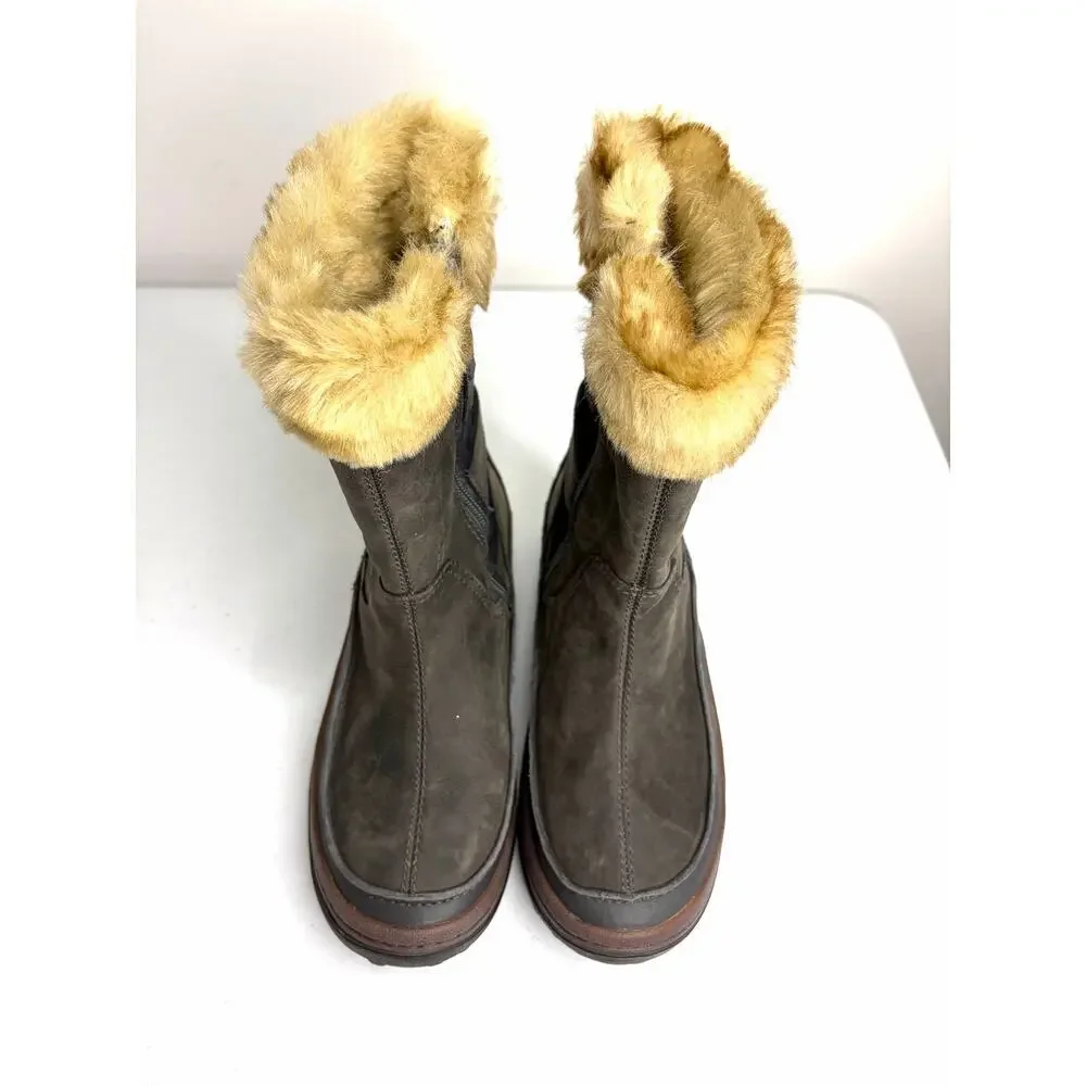 Merrell Decora Chant Waterproof Boots Women’s Sz 7.5 Faux Fur Insulated Winter